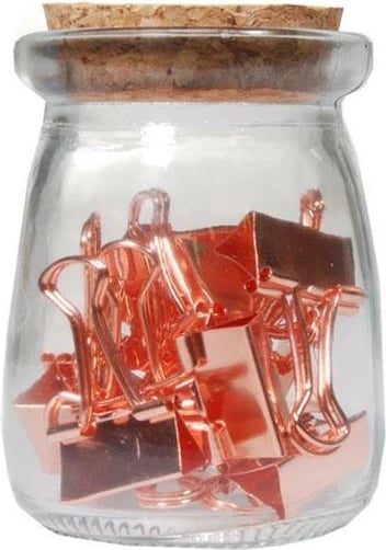 Kapëse letre NEXT 1.9cm, 15 copë, Rose Gold