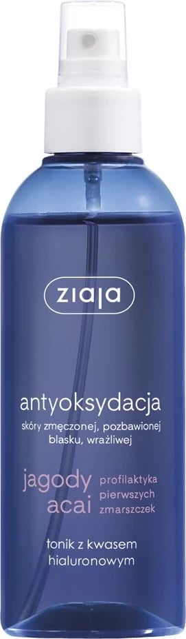 Tonik fytyre për femra Ziaja Acai Berry me Acid Hialuronik, 200ml