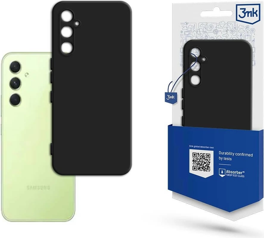 Mbështjellës 3MK Matt Case për Samsung A34 5G A346, TPU, i zi