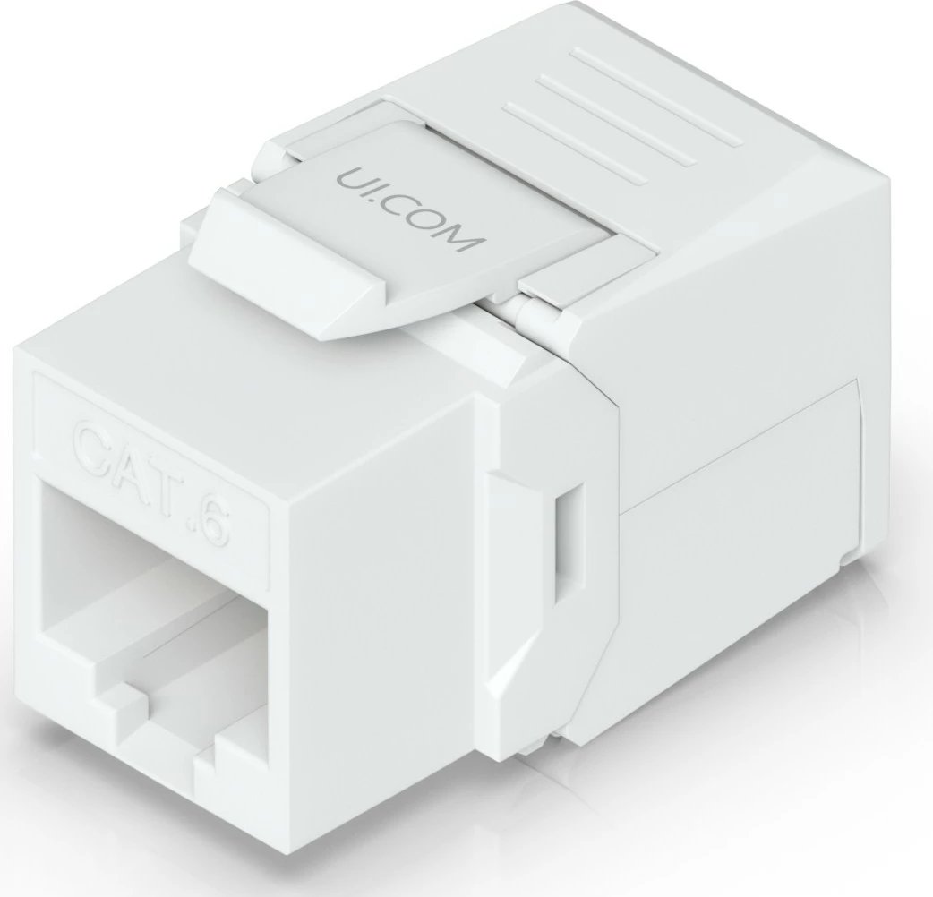 Keystone jack Ubiquiti Cat6, 12 copë, i bardhë