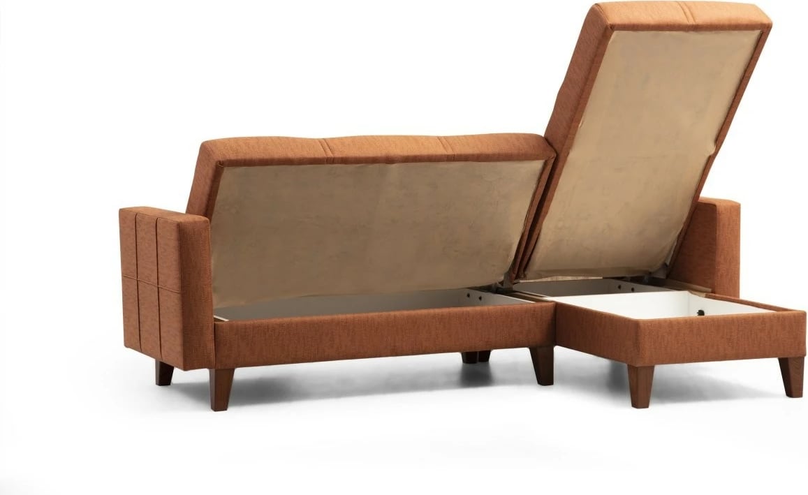 Set divani Atelier del Sofa, Polya L, ngjyrë e kuqe tjegulle