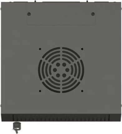 Kabinet RACK montim muri, Lanberg WF11-3306-10B, 10", 6U, 300x300 mm, derë xhami, IP20, ngjyrë e zezë