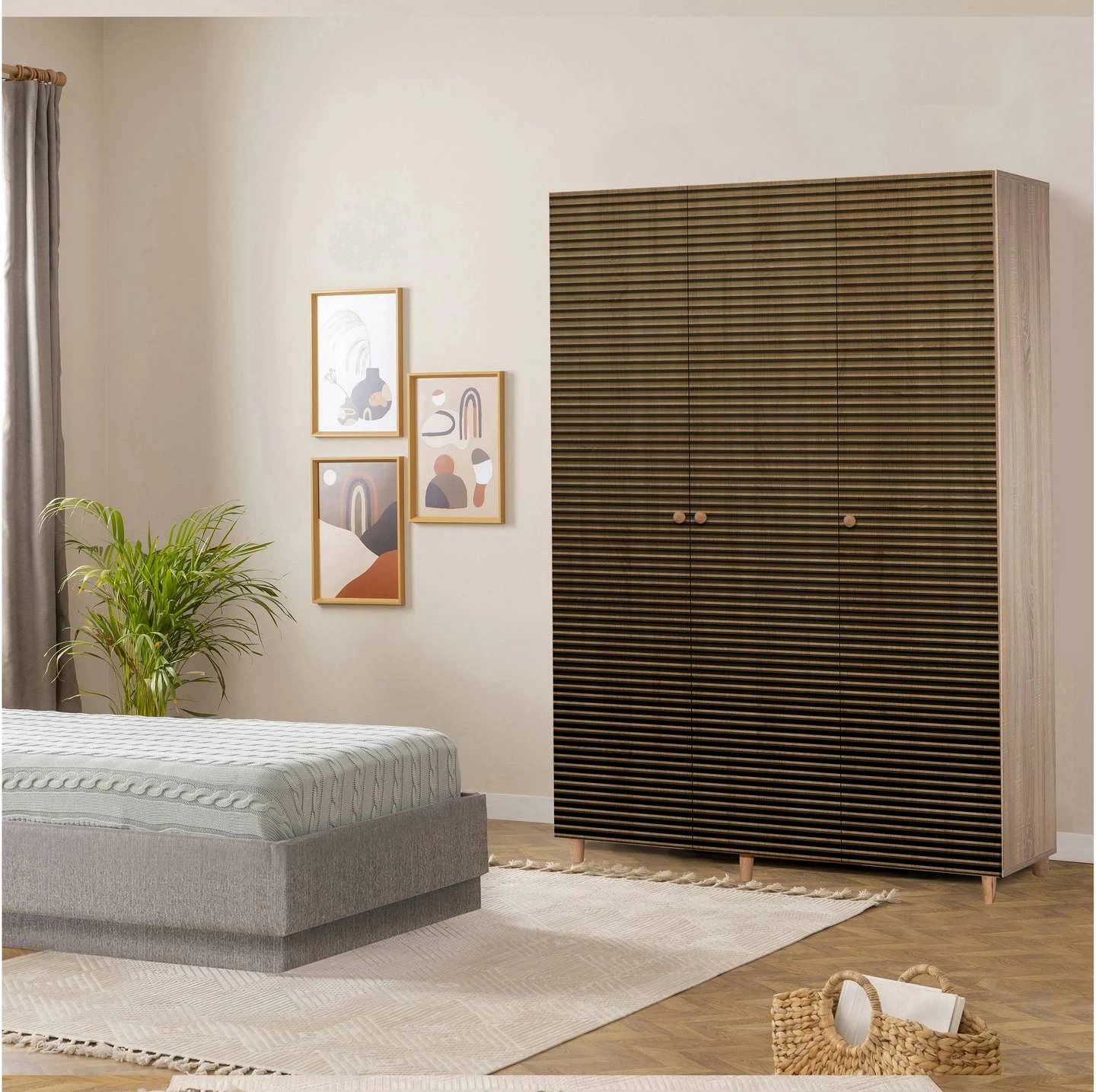 Dollap Hanah Home, Mode-220, ngjyrë lisi Sonoma