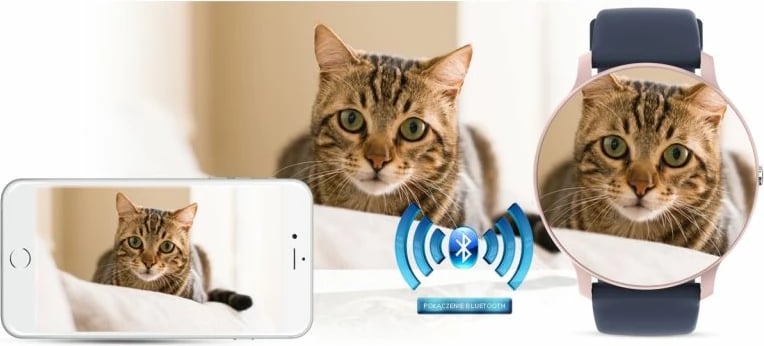 Smartwatch Gravity për femra, rozë dhe kaltër