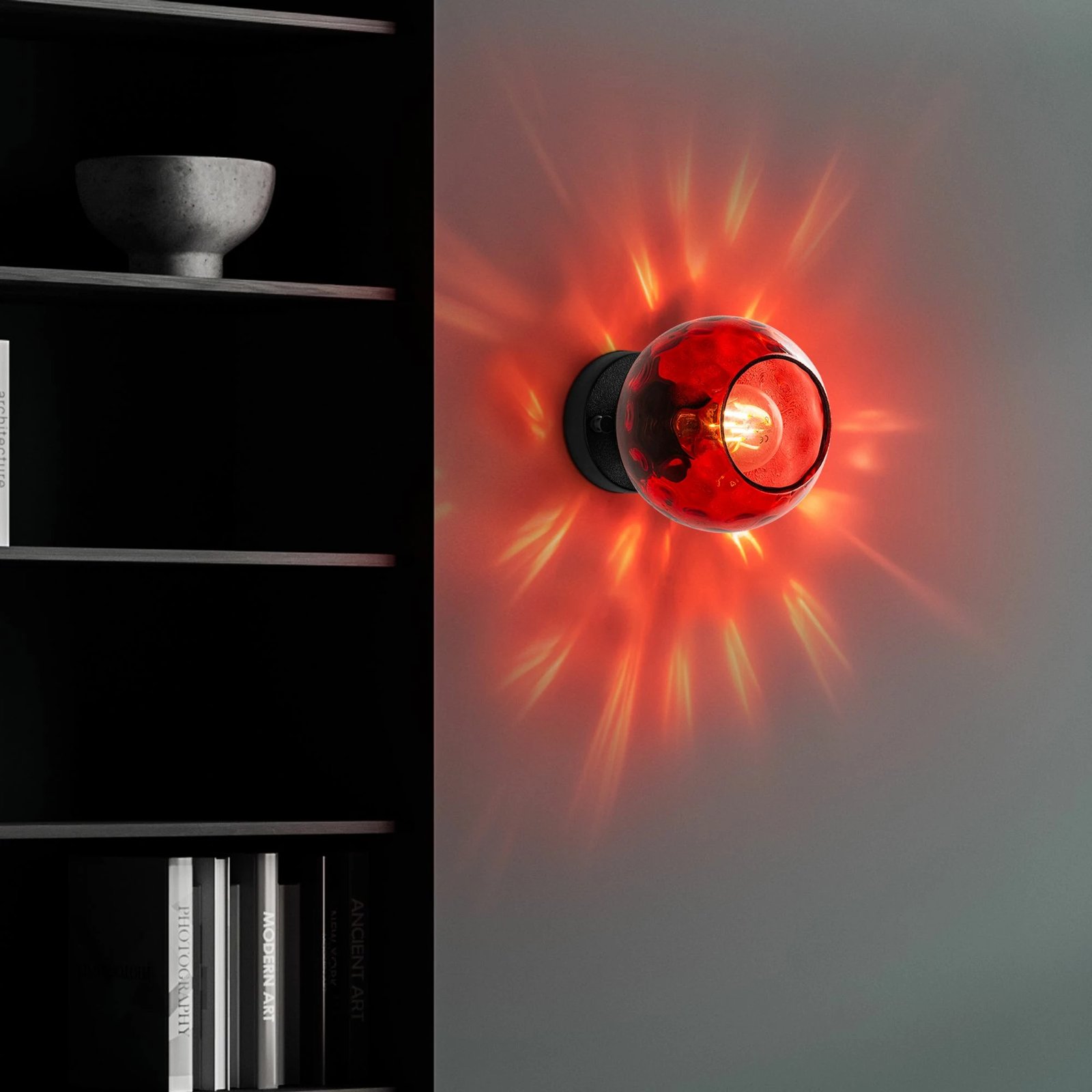 Llambë muri Opviq, Benek - 15 - 14391, e kuqe dhe e zezë