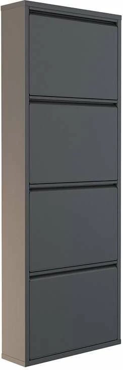 Dollap këpucësh Skye Decor, 4 pjesë, metal, antracit