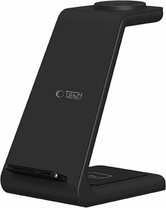 Stacion karikimi 3-në-1 Tech-Protect QI15W-A36 për Apple, i zi