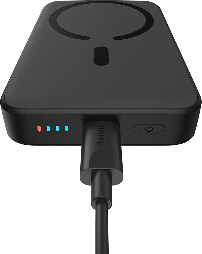 Powerbank Baseus Magnetic Mini 10000mAh me MagSafe 15W, PD/QC 20W, me kabllo USB-C 0.5m, E zezë
