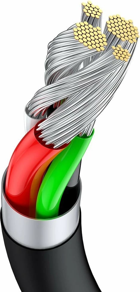 Kabllo karikimi dhe të dhënash Baseus Superior CATYS-01, USB në USB-C, 1m, 66W, e zezë