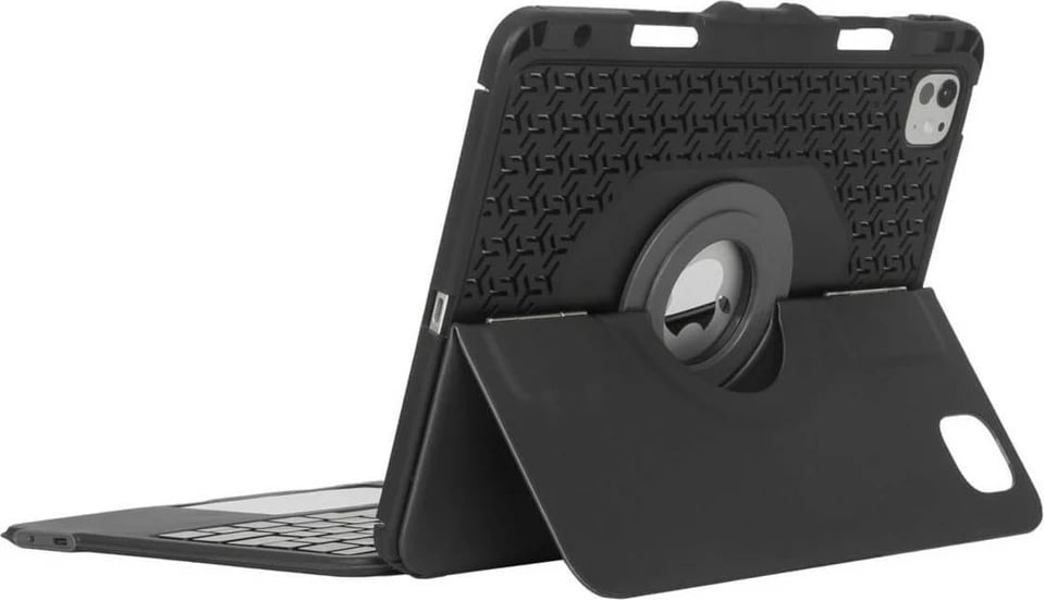 Mbështjellës me tastierë Bluetooth Targus VersaVu për iPad, Nordic, i zi