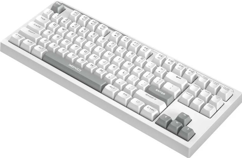 Tastierë Yaxo Zuni, RGB, 87 taste, Alpine White