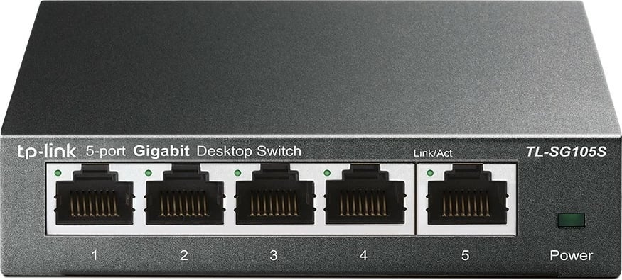Switch TP-Link TL-SG105S, 5 porta, Gigabit, desktop, metalik