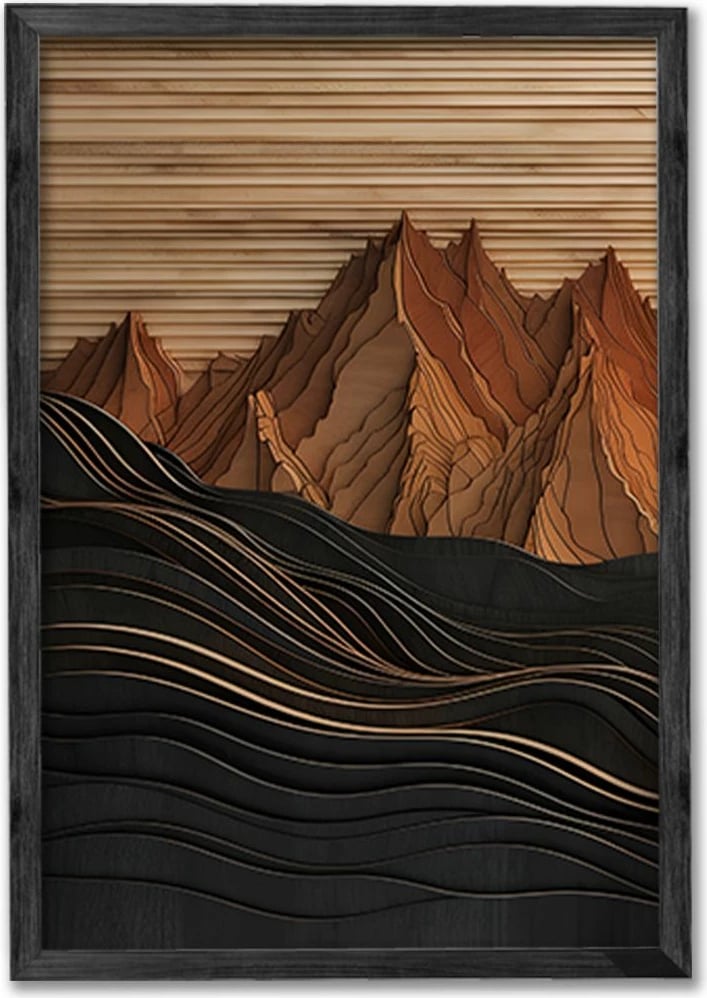 Pikturë dekorative me kornizë (3 copë), Wallity, Ersy3Syhcrv63