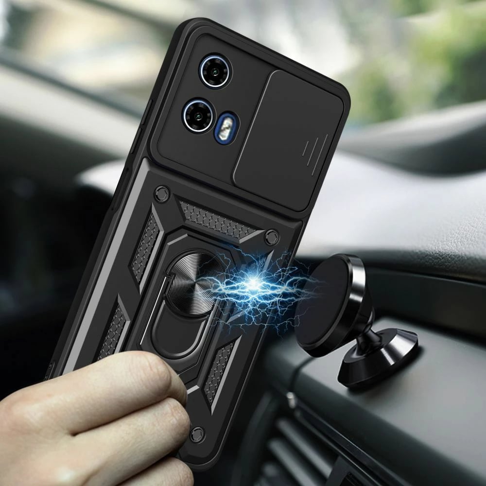Mbështjellës Tech-Protect Camshield Pro për Motorola Moto G85 5G, i zi