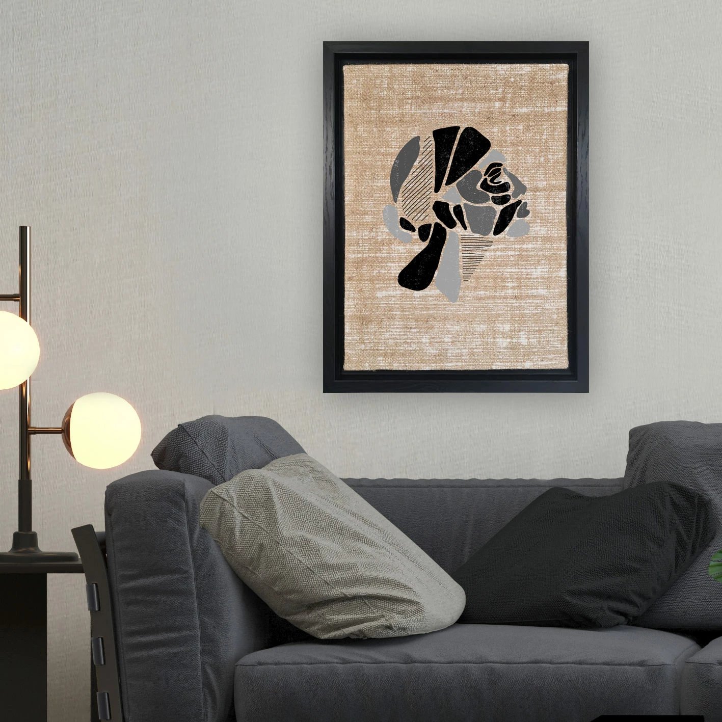 Pikturë dekorative në kanavacë, shumëngjyrëshe, Wallity LSJ519278570113, 36x46cm