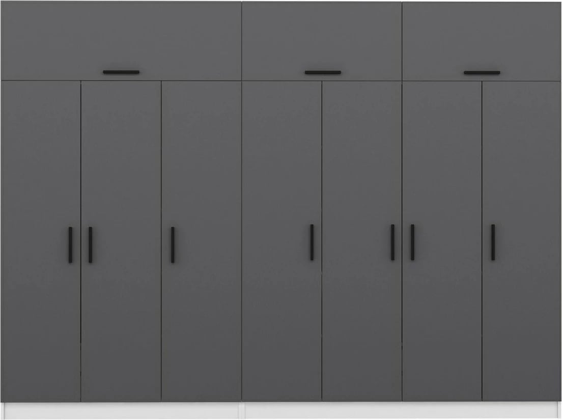 Dollap Skye Decor, anthracite dhe i bardhë, 5151