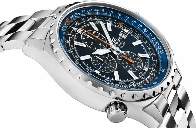 Orë dore për meshkuj Casio, argjendtë