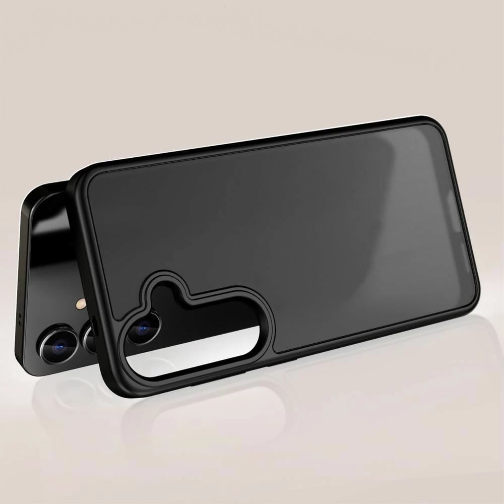 Mbështjellës Tech-Protect MagMat për Xiaomi Poco X7 5G, gjysmë-transparent, i zi