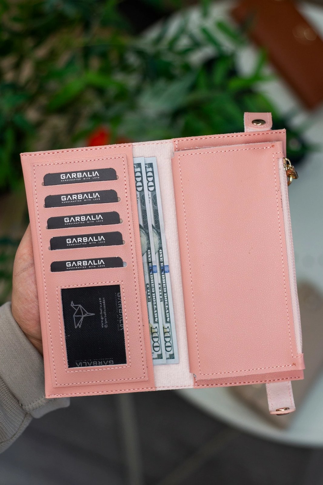 Portofol për gra, Zoozie Bags, ngjyrë pluhur, Tiran