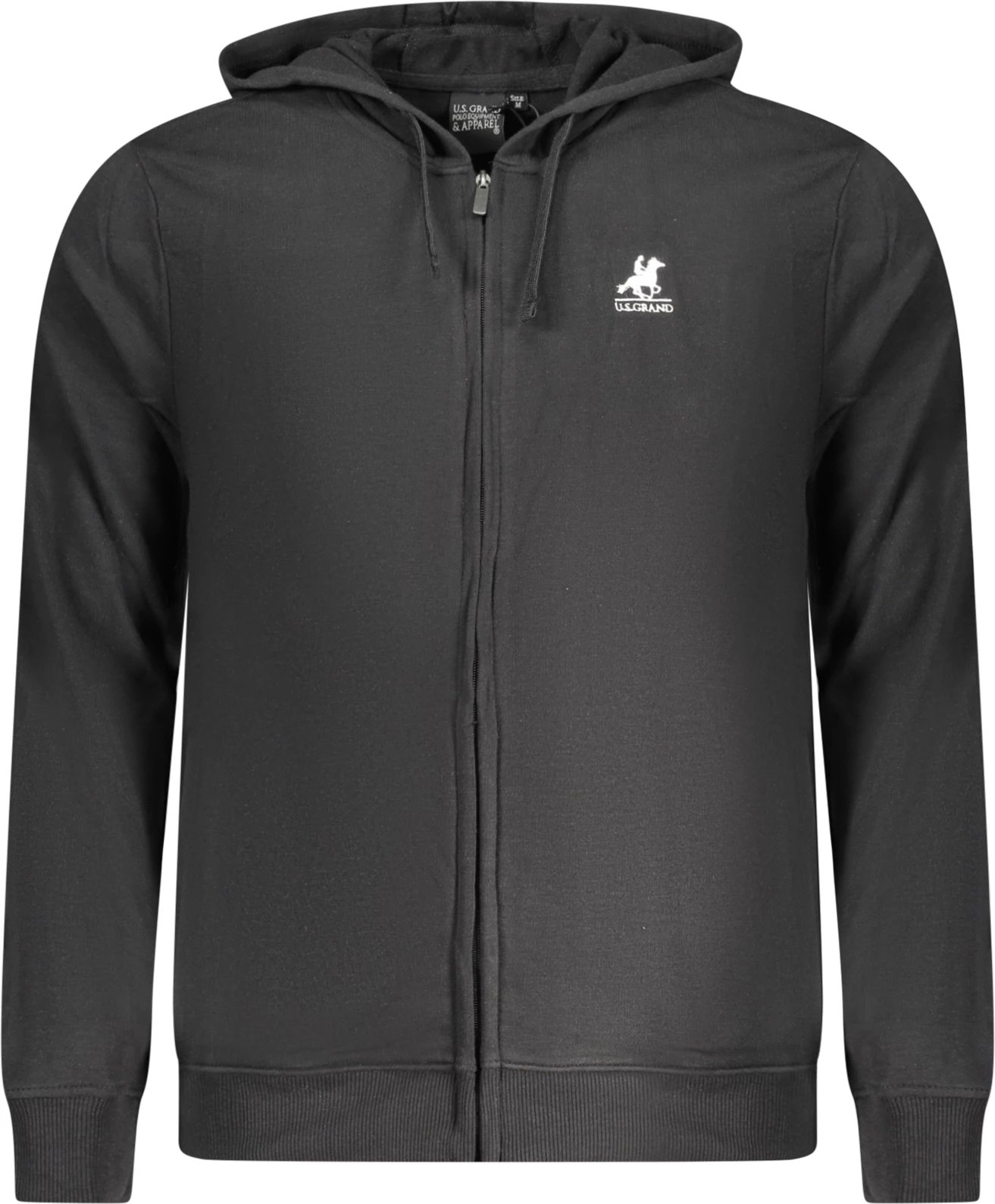 Duks për meshkuj U.S. GRAND POLO zip-up, i zi