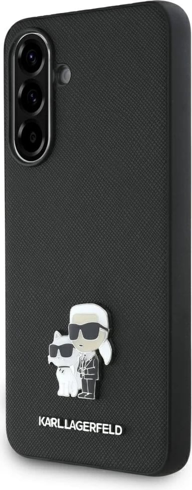 Mbështjellës Karl Lagerfeld Saffiano për Samsung Galaxy A56, i zi