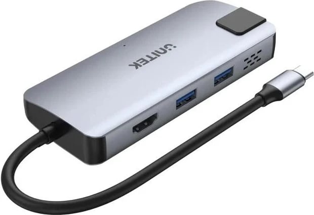 Hub USB-C Unitek, gri