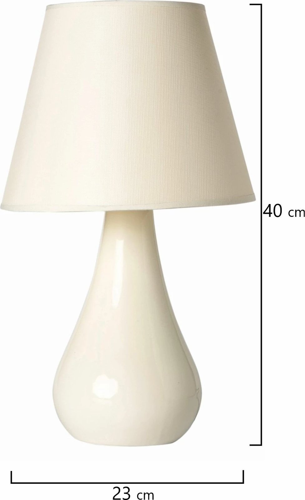 Llambë tavoline Opviq, 63748, trup qeramike, ngjyrë e bardhë