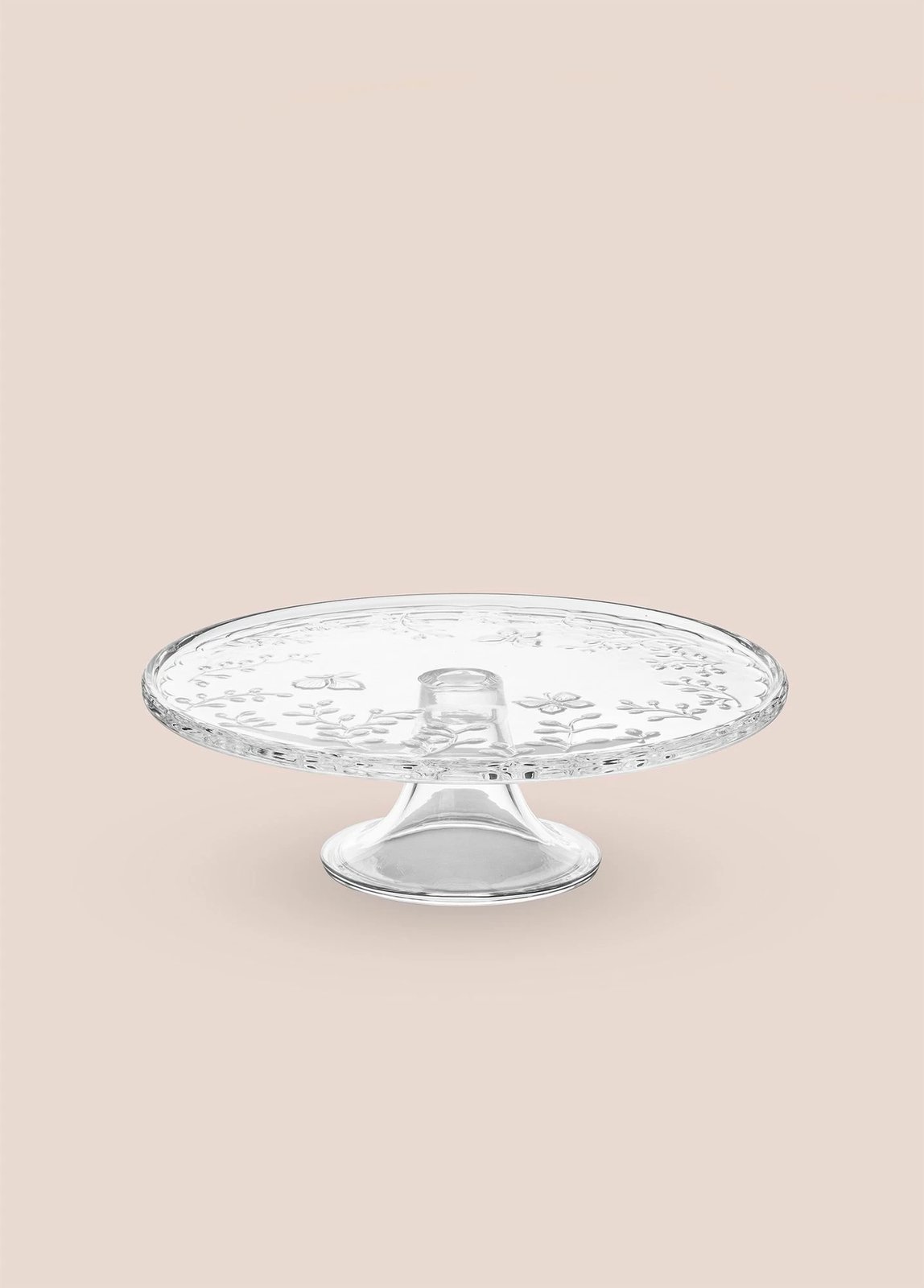 Pjatë për servirje torte prej qelqi, Hermia, CAM0496