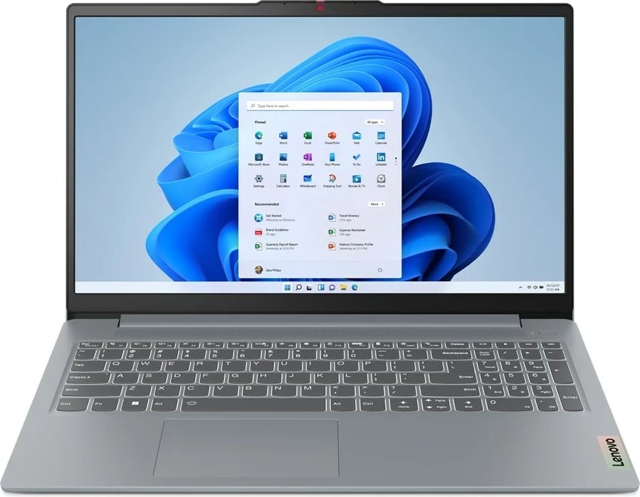 Laptop Lenovo IdeaPad Slim 3, 15.6", AMD Ryzen 5 7430U, 16 GB RAM, 512 GB SSD, Gri