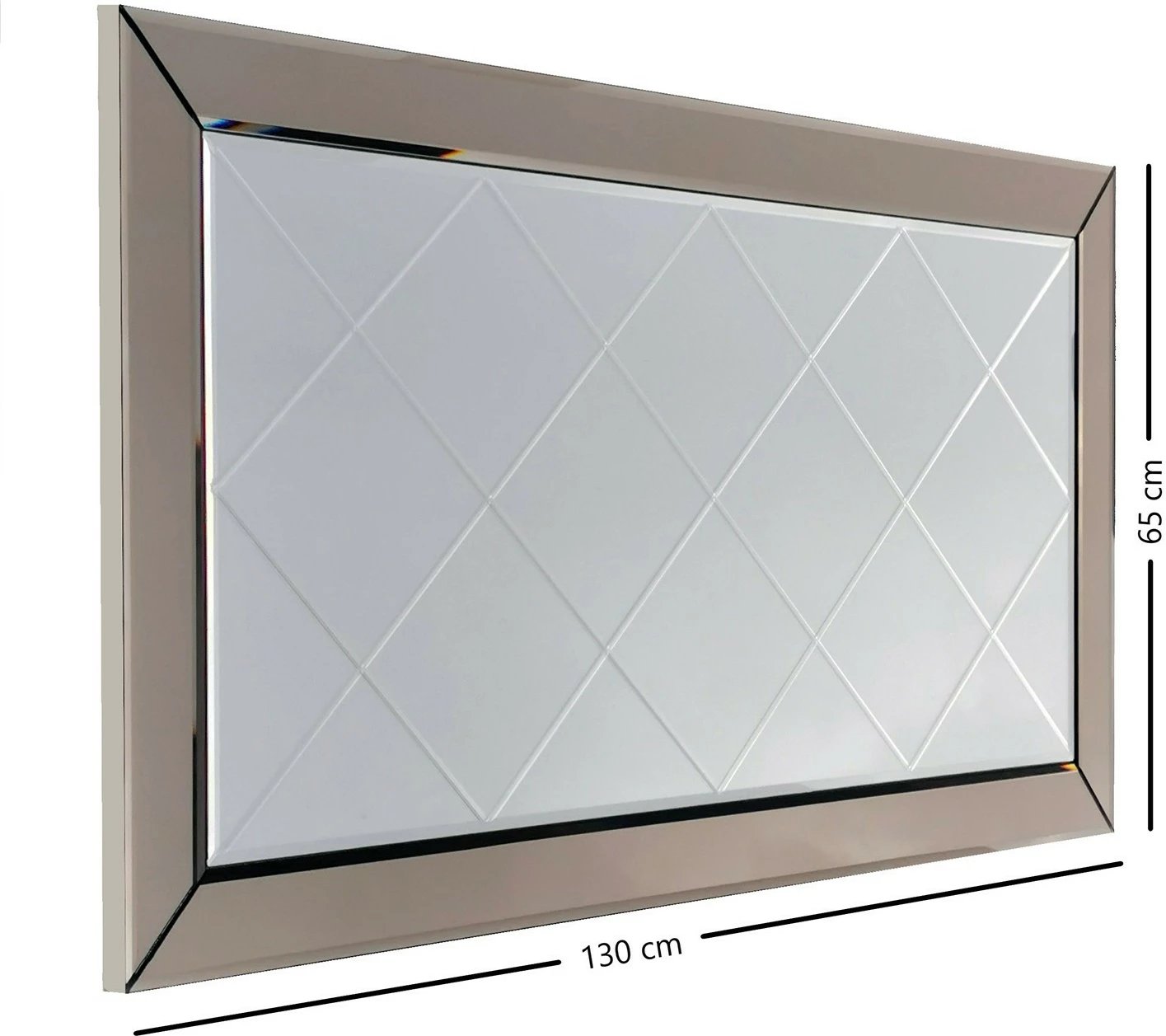 Pasqyrë Hanah Home, A330Y, ngjyrë argjendi, 130x65cm