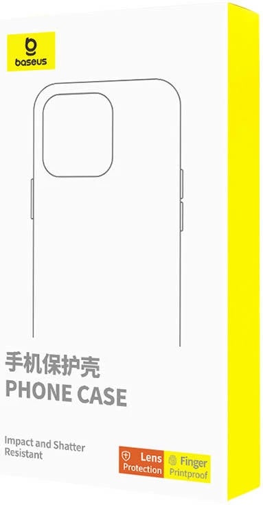 Mbështjellës Baseus Synthetic Fiber për iPhone 15 Plus me xham të temperuar, i zi