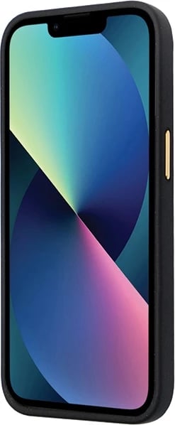 Mbështjellës Guess GUHCP13LM4DGPK për iPhone 13/13 Pro, silikon, Logo 4G, i zi