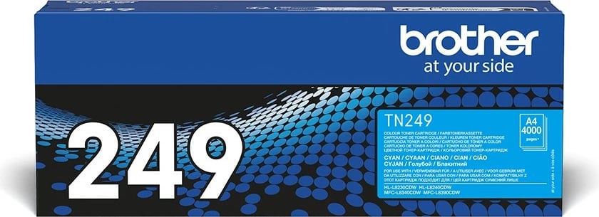 Toner Brother TN-249C, 4000 faqe, Cyan, 1 copë