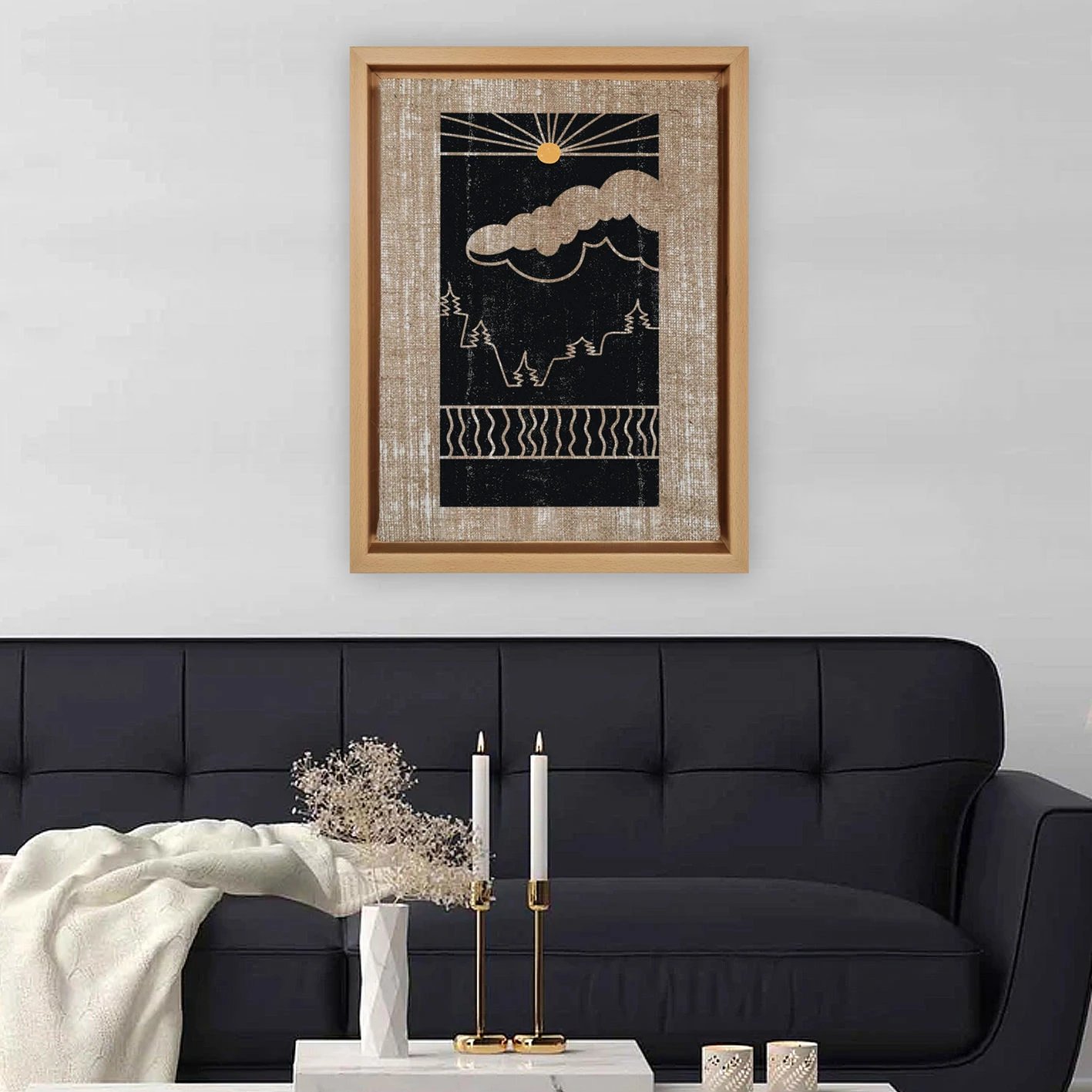 Pikturë dekorative në kanavacë, shumëngjyrëshe, Wallity LNJ218626873052 - 96136, 96x136cm