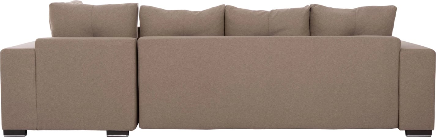 Kënd divan me hapësirë për depo, Trendston FH3302.03R, material bezhë, 298x177x95cm