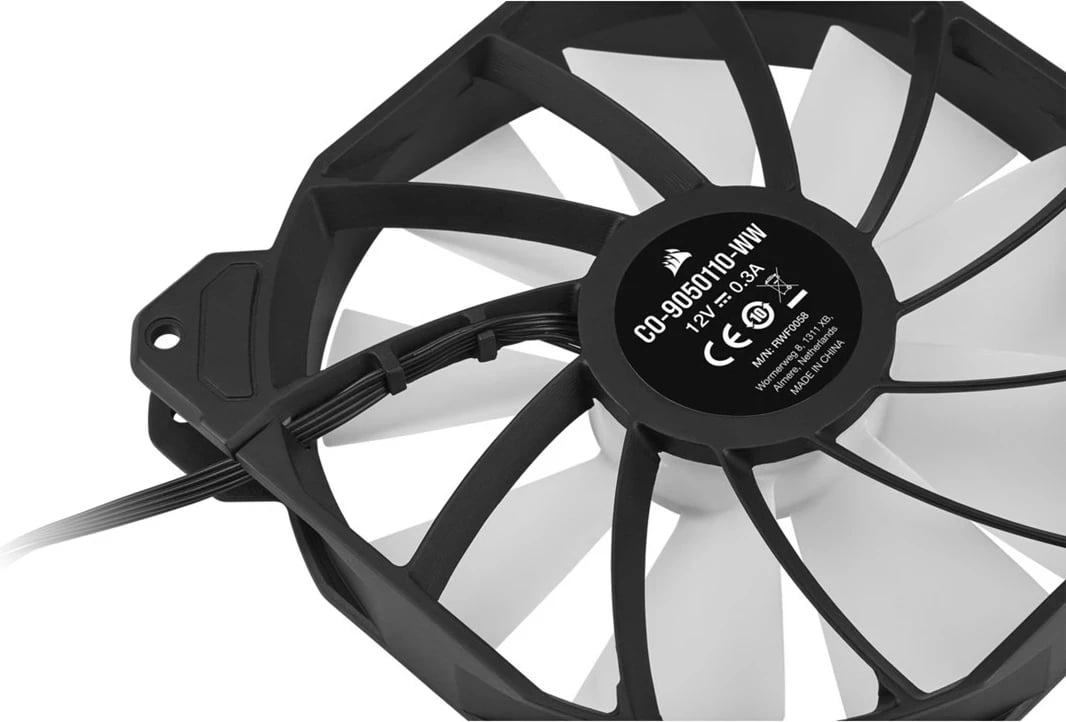 Ventilator për kasë Corsair SP140 RGB ELITE, 14 cm, i zi Ventilator për kasë Corsair SP140 RGB ELITE, 14 cm, i zi