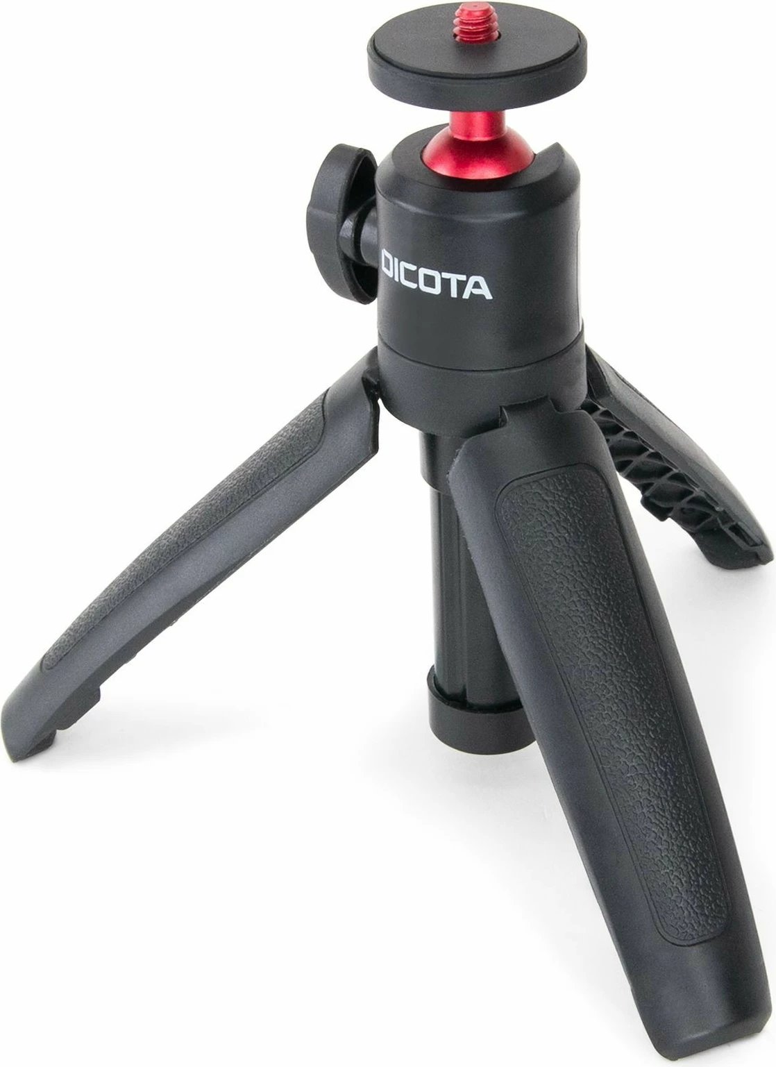 Tripod për webcam Dicota, 3 këmbë, zi/kuqe