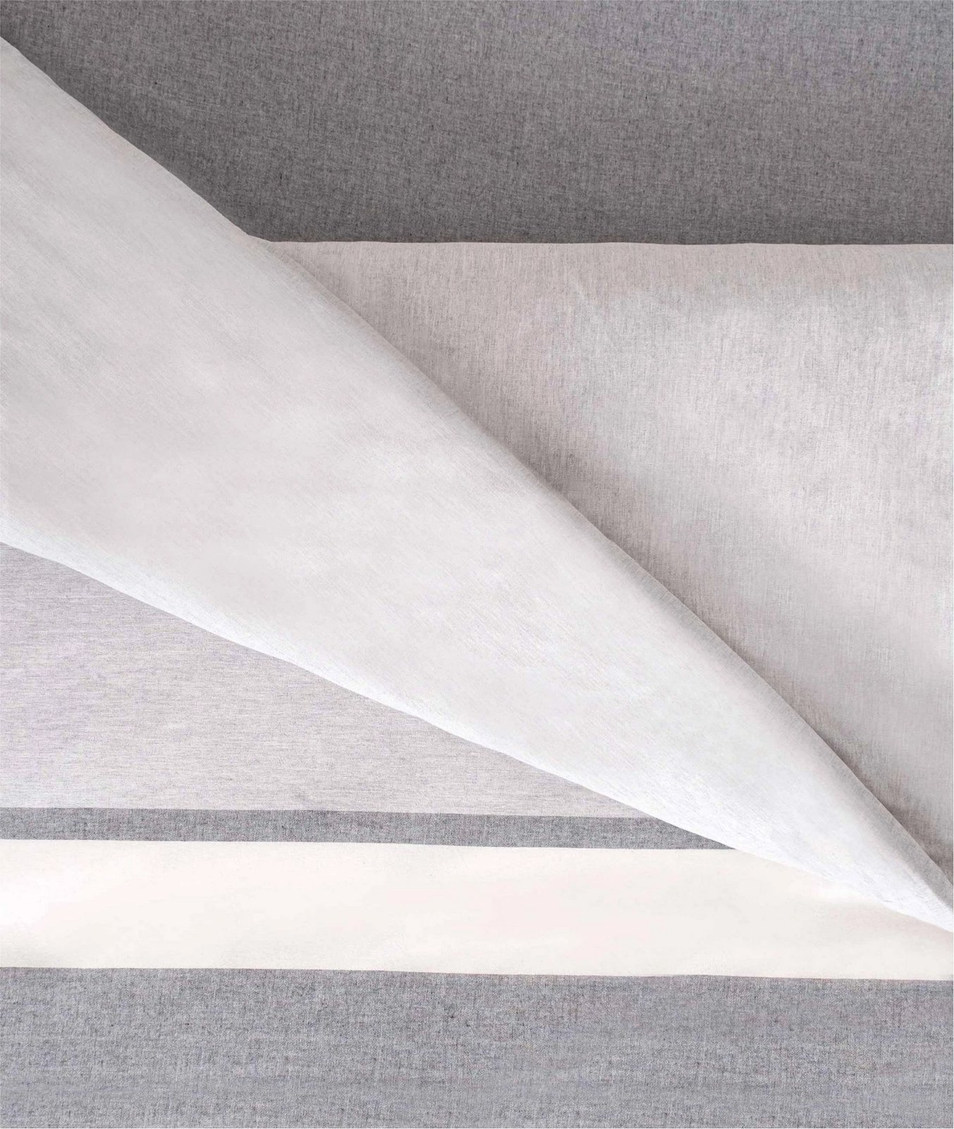 Set mbulesë për jorgan dopio, L'essentiel, Viento, anthracite