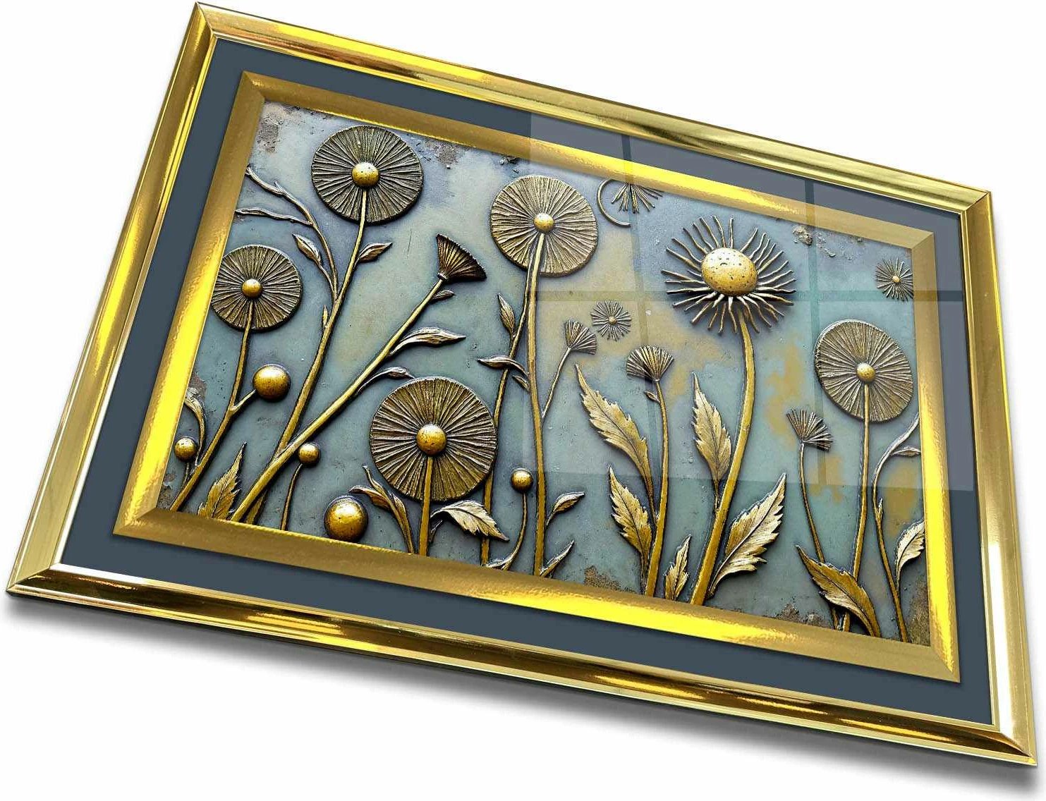 Pikturë dekorative me kornizë, shumëngjyrëshe, Wallity, 4363Kromaltınct - 006, 43x65cm