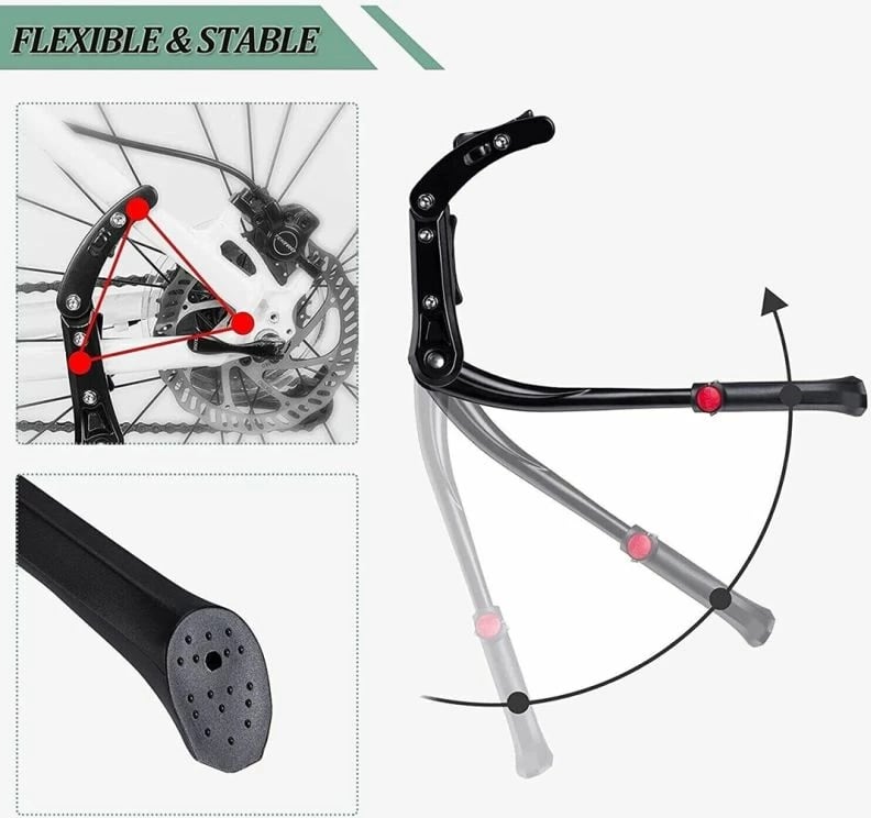 Kickstand biçiklete Rockbros, unisex, e zezë