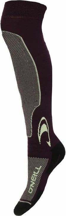 Çorape të gjata ski O'Neill, unisex, të zeza/gri
