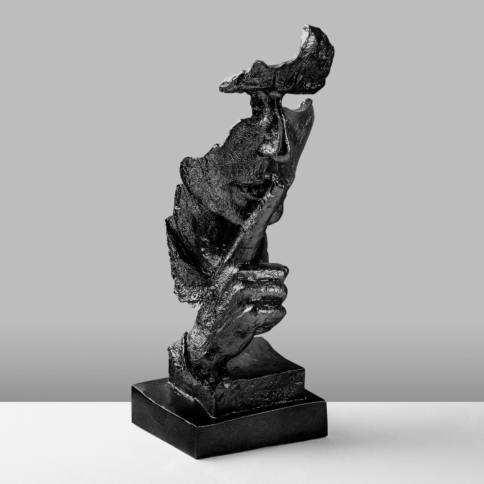 Objekt dekorativ Evila Originals, Yak-031-C, ngjyrë e zezë, 15x32x15cm