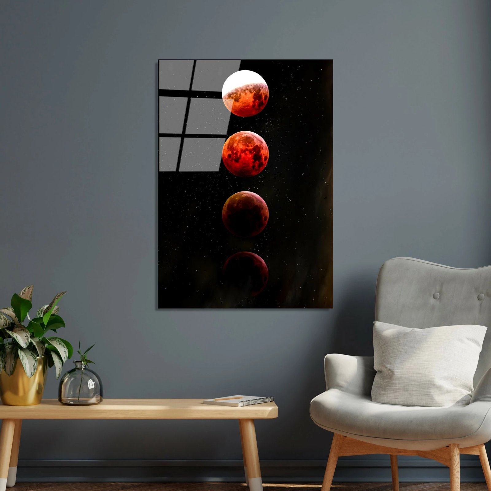 Pikturë dekorative prej xhami të temperuar, Wallity UV-201, shumëngjyrëshe, 70x100cm
