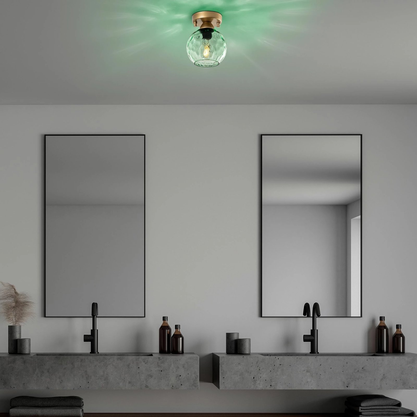 Llambë muri Opviq, Benek - 15 - 14385, ngjyrë mente dhe e zezë