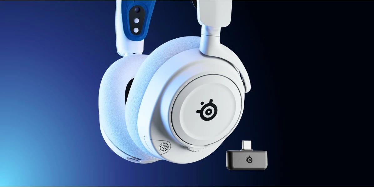 Kufje SteelSeries Arctis Nova 7P, Wireless, Gaming, 20 - 20000 Hz, Blu, Bardhë