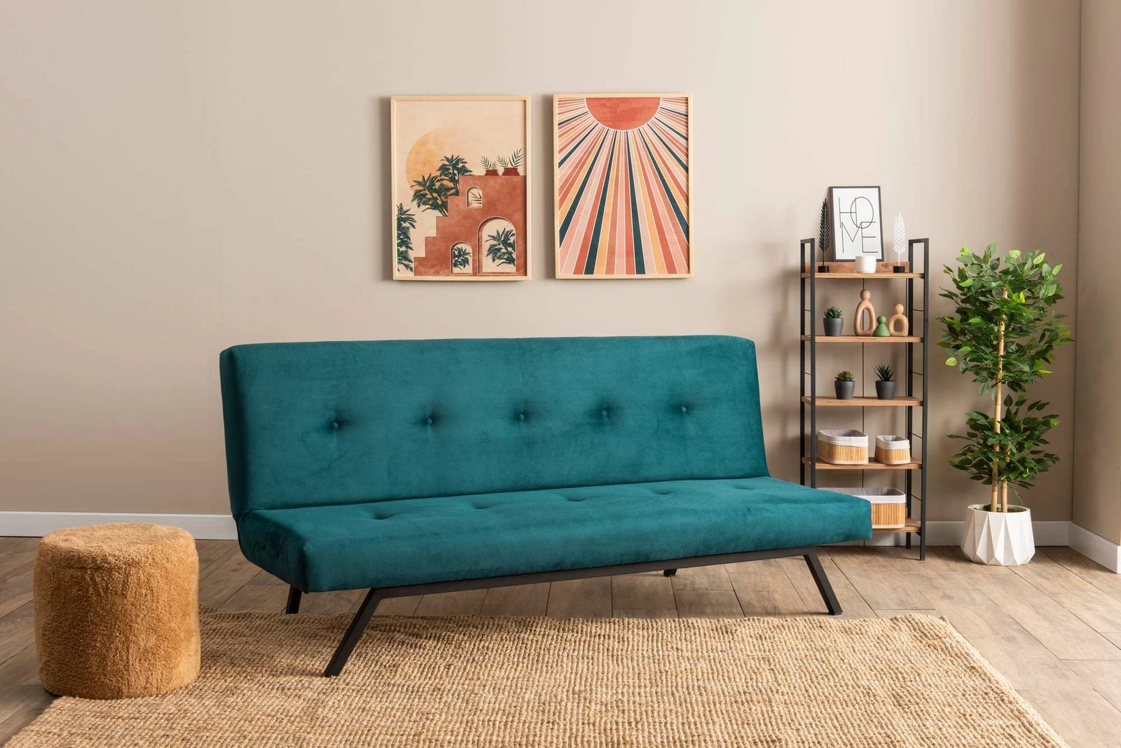 Divan-krevat 3 vendesh Atelier del Sofa, Zola, ngjyrë jeshile petrol