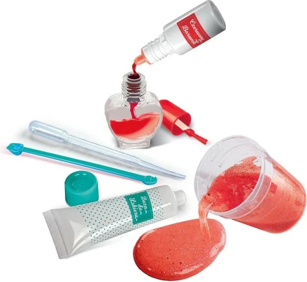 Set edukativ Clementoni Science Fun Nail Polishes, për krijimin e llakëve për thonj, për vajza, 8+