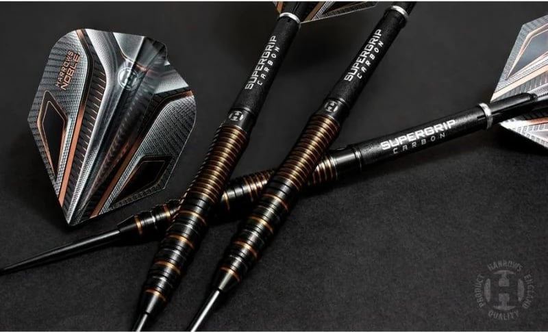 Shigjeta darts Harrows, unisex, të zeza