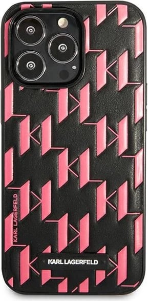 Mbështjellës Karl Lagerfeld Monogram Plaque për iPhone 13 Pro/13, 6.1", Rozë