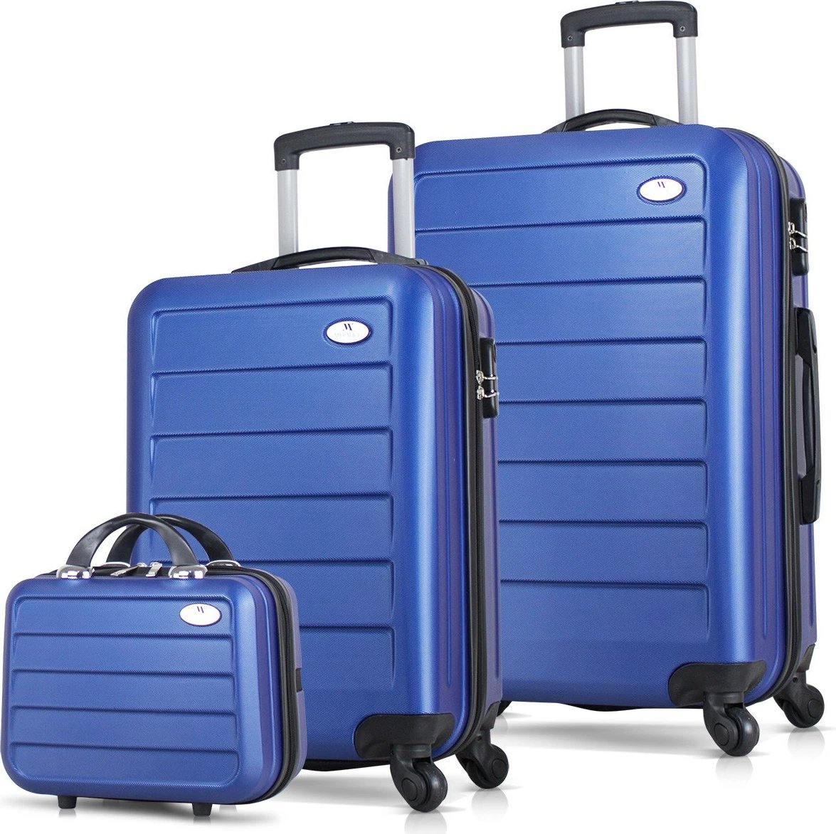 Set valixhesh (3 copë), ngjyrë kaltër, Zoozie Bags, 1659